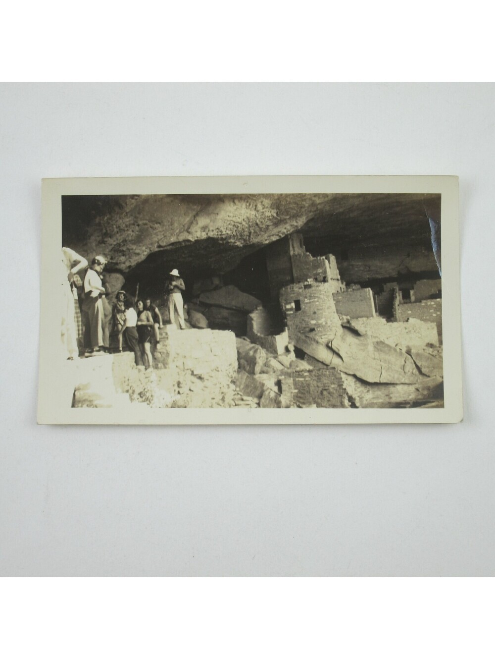 Vintage Photograph Cliff Dweller Ruins at Mesa Verde National Park Colorado